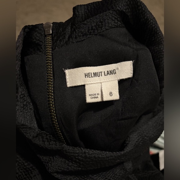 🖤 HELMUT LANG Gravel Silk Cowl Neck Assymetrical Sleeveless Dress. Pockets. US 6 - Picture 7 of 12